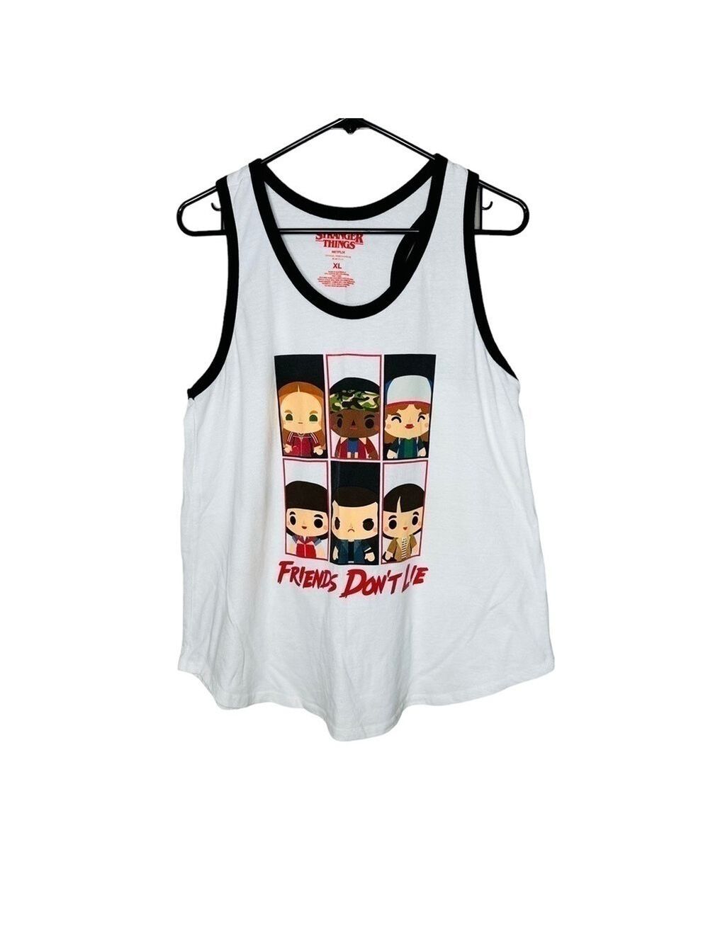 Stranger Things Chibi Group Girls Tank Top
Friends don't lie Graphic Tank Top XL